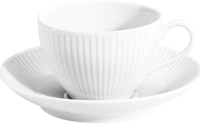 필리빗 플리세 브렉퍼스트 컵 앤 소서 세트 290ml, 1세트