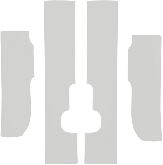 메이튼 스크래치커버 순정 컬러 가죽 도어스텝 커버, 현대 넥쏘, 라이트그레이