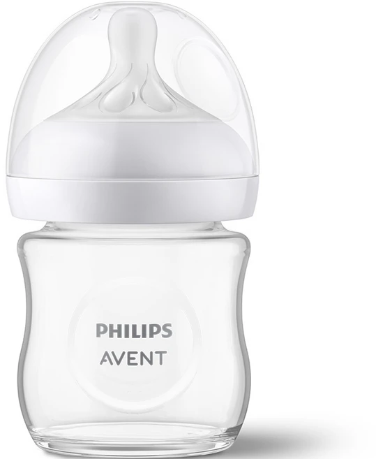 필립스아벤트 아기편한 유리 젖병 + 젖꼭지 2단계, 혼합색상, 120ml, 1세트 - 쿠팡