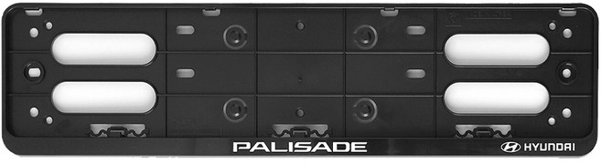 현대모비스 차종별 번호판가드 펠리세이드, 1세트, 블랙