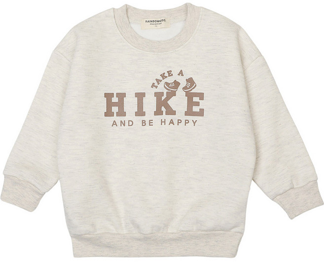 레인보우키즈 아동용 하이크 기모 맨투맨