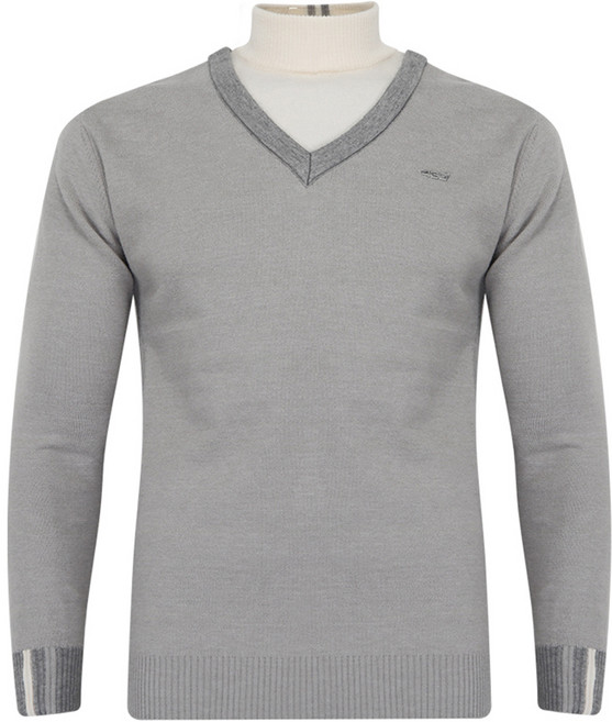 페라어스 남성용 레이어드 반목 골프 니트 긴팔 CTF34R2024