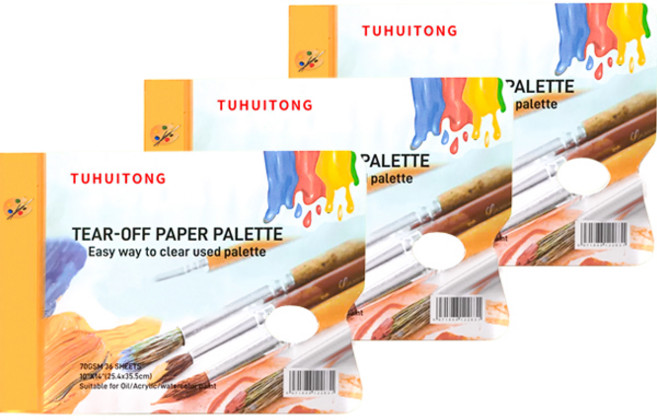 코히모 미술 종이 팔레트 108매 A4 3W133, 3개