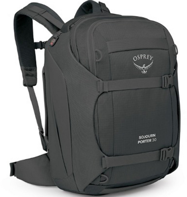 OSPREY Sojourn Porter 30旅行後背包, 黑色