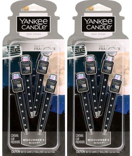 YANKee CANDLe 車用出風口香氛棒, 仲夏之夜, 2個