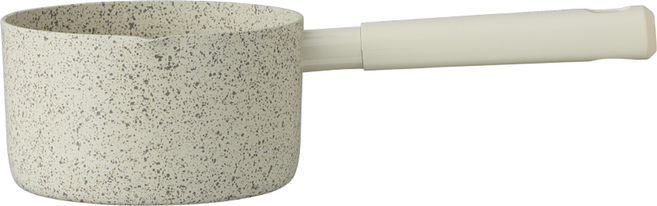 모도리 인덕션 아롱 한손냄비, 16cm, 그레이 + 크림화이트, 1개