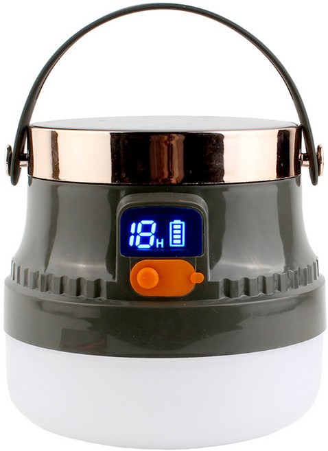 디알고 C타입 충전식 100 LED 캠핑 랜턴 RCL05, 카키, 1개