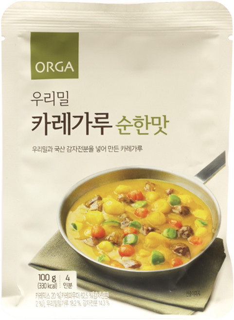 올가홀푸드 우리밀 카레가루 순한맛, 100g, 1개
