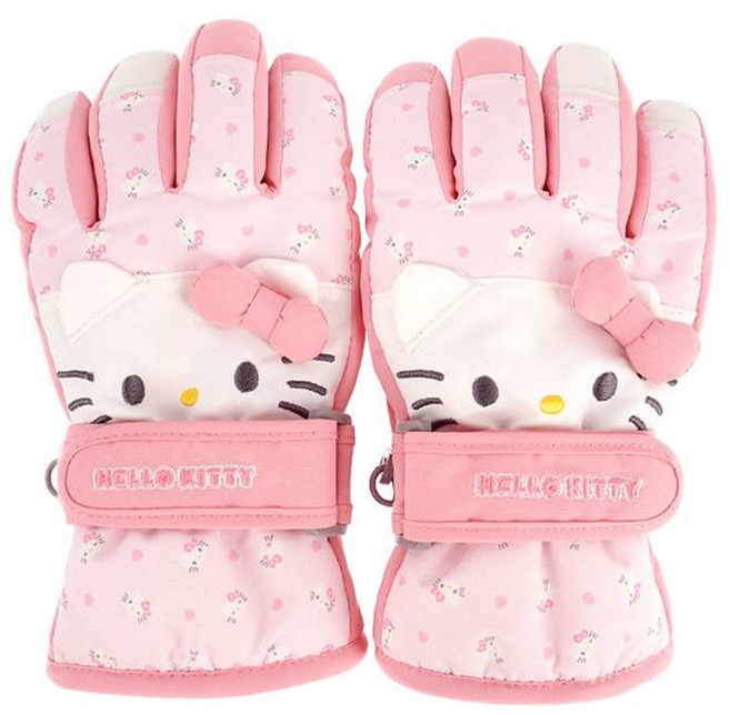 헬로키티 산리오 여아용 입체패턴 방한장갑 MGHKG50064