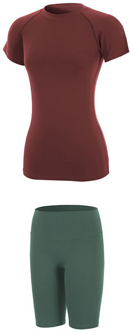 스피카 여성용 이지와이 하프팬츠 + 반팔 티셔츠 세트 SPA533