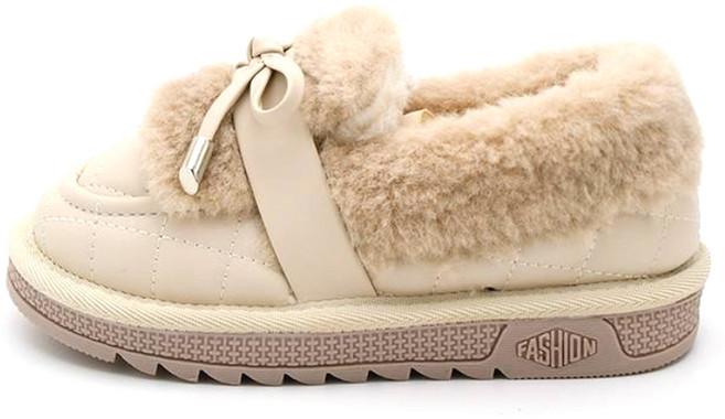 래빗풋 여아용 하이디 털안감 8자 리본 로퍼