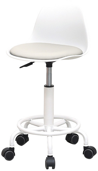 21세기트랜드 이동식 인테리어 모찌 의자, 화이트 + 크림, 1개