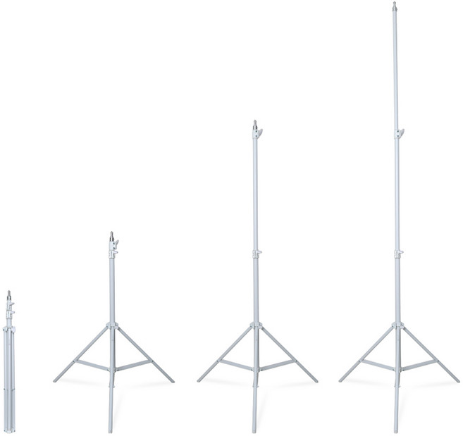 대한 카메라삼각대 조명 거치대 스탠드, DASB-WST001(화이트), 1개