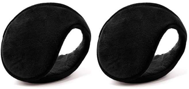 몬스터 이어머프 귀마개, 블랙, 2개