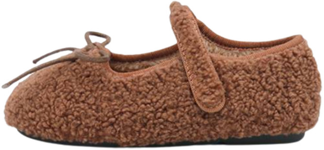 키펀트 여아용 리본 뽀글이 털구두 WK-07