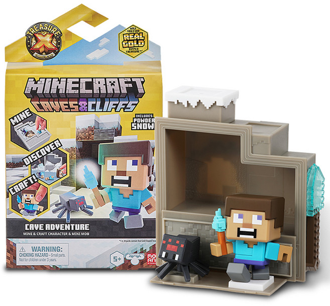 트레져엑스 마인크레프트 케이브 어드벤쳐 더블팩 피규어 랜덤발송, 1개
