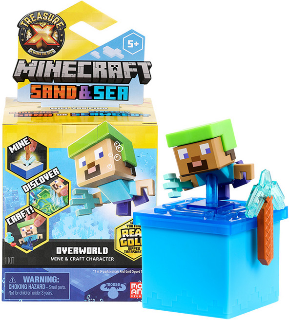 트레져엑스 모장 마인크레프트 샌드 앤 씨 S3 피규어 랜덤발송, 1개