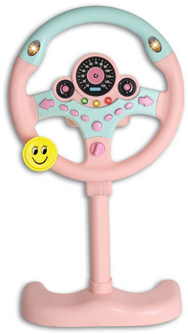 다다랜드 리틀드라이버 어린이 운전대 스탠드형, 핑크, 1개