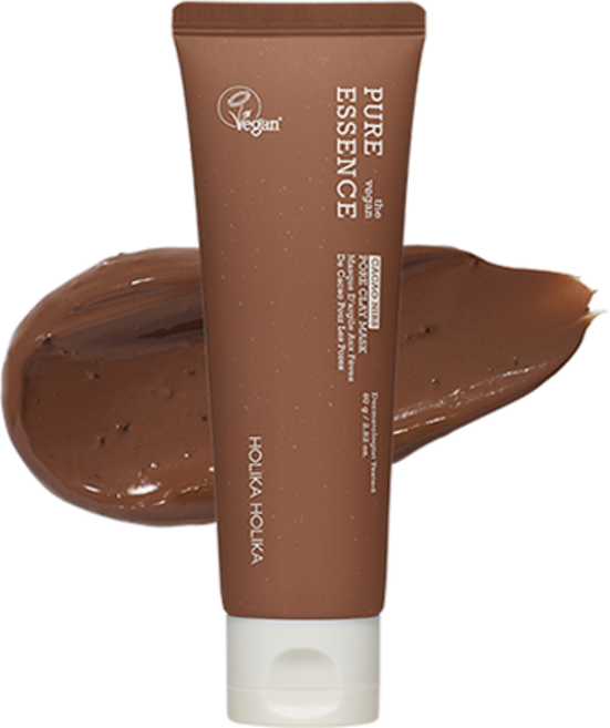 [비건뷰티] 홀리카홀리카 퓨어에센스 더 비건 카카오닙스 포어 클레이 마스크 80g, 1개, 1개입