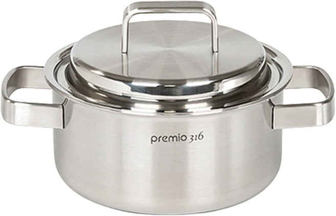 키친아트 인덕션 프리미오 STS 316 양수냄비, 20cm, 1개