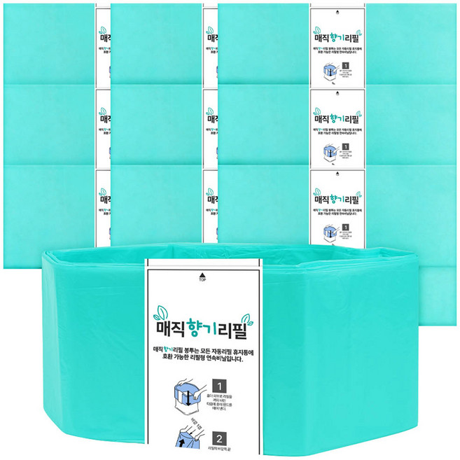 월드크린 매직 향기 리필 기저귀 봉투 250호환형, 10개, 20L