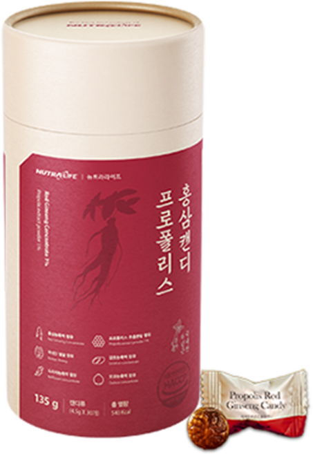 뉴트라라이프 프로폴리스 홍삼캔디, 135g, 1개
