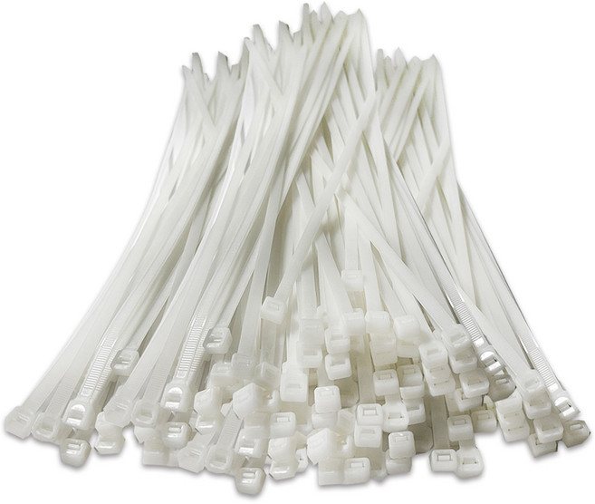 엔더 플렉시블 케이블 타이, 100개, 화이트