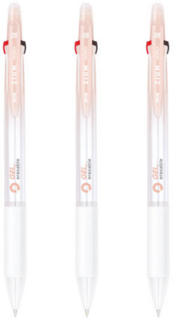 자바펜 지움3겔 지워지는 볼펜 0.5mm, 피치, 3개