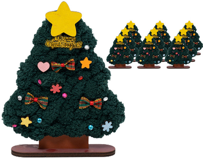 민화샵 크리스마스 털실액자 만들기 세트 UDPFB069, 트리(UDPFB0694), 10세트