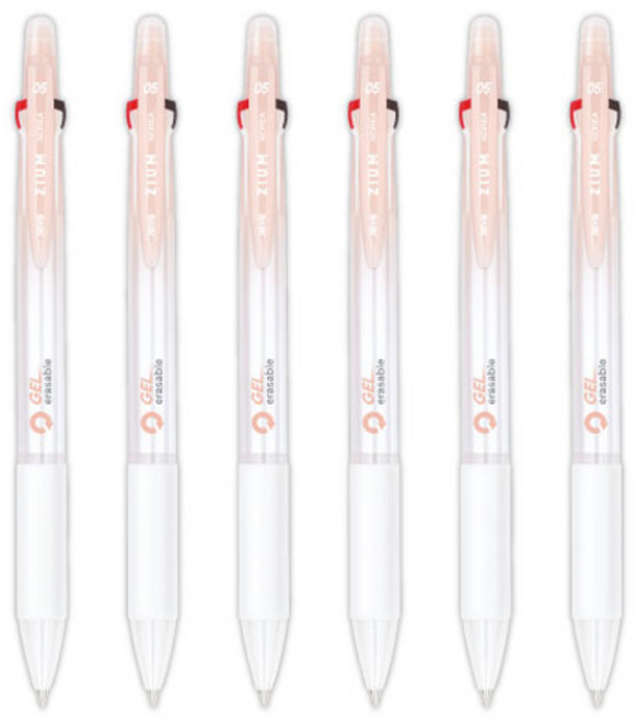 자바펜 지움3겔 지워지는 볼펜 0.5mm, 피치, 6개