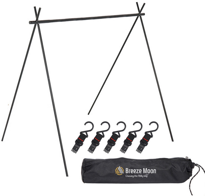 브리즈문 알로이 인디언 행어 중형 + 거치용 후크 5p + 파우치 세트, 혼합색상, 1세트