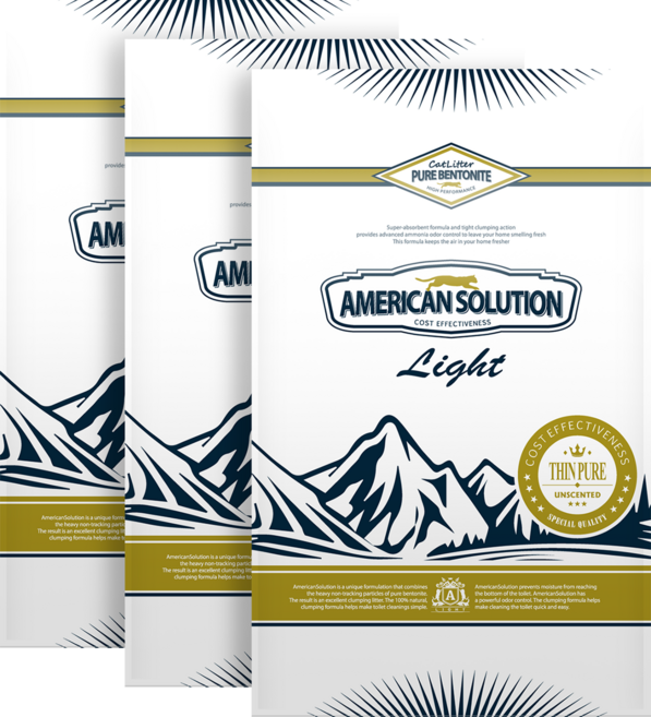 아메리칸솔루션 라이트 씬퓨어 고양이 모래, 6kg, 3개, 무향