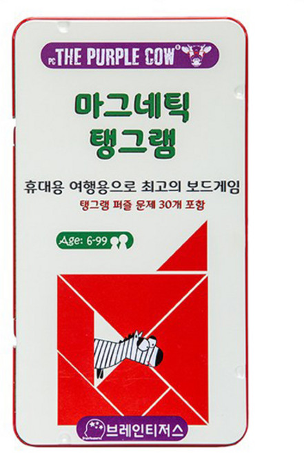 더퍼플카우 자석 탱그램 보드게임, 혼합색상, 1개
