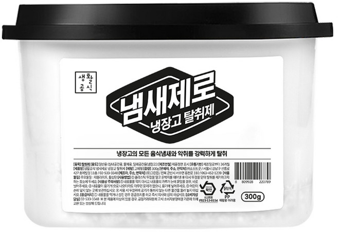 생활공식 제올라이트 냄새제로 냉장고 탈취제 본품, 1개, 300g