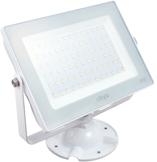 씨티오 LED 백색 사각투광기 50W 전구색 노출형, 1개