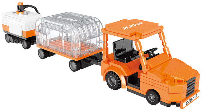 아토블럭 레고호환블럭 제주항공 터그카세트 294pcs, 혼합색상, 1개