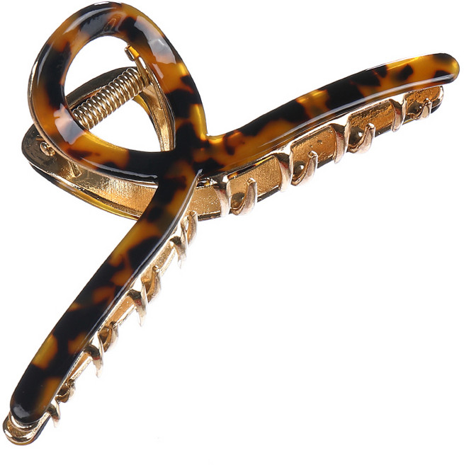 수스다 꼬임 메탈 셀룰로오스 빅사이즈 헤어 집게핀 11.5cm 13종 마블 패턴