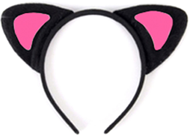 미미파티 고양이 파티 코스프레 머리띠, 고양이 핑크, 1개