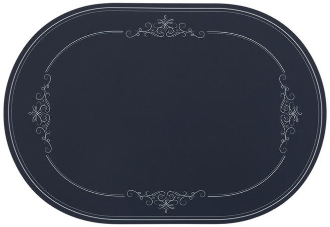 디아르 플래티넘 실리콘 방수 식탁매트 그라치오소, 시그니쳐다크네이비, 43 x 29.5 cm, 1개