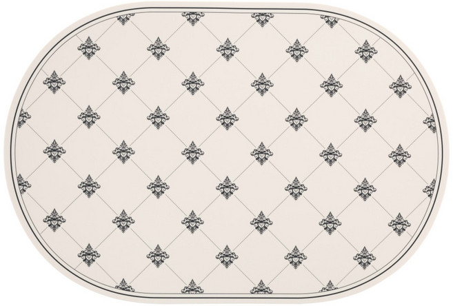 디아르 플래티넘 실리콘 방수 식탁매트 셈플리체, 오트밀베이지, 43 x 29.5 cm, 1개