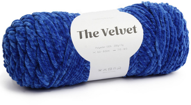 브랜드얀 더벨벳 뜨개실, 39 클래식블루, 1개