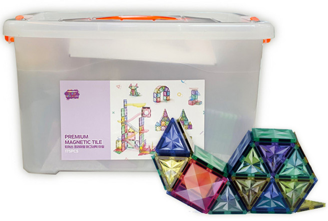 티처스 프리미엄 마그네틱 타일블록 178p, 혼합색상, 1개
