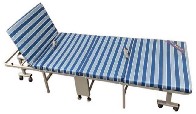 라꾸라꾸 경량 4단 접이식 간이침대 CBK-020, 스트라이프