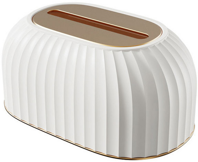 에버하우스 라운드 펌프형 페이퍼 핸드타올 케이스, 화이트, 1개