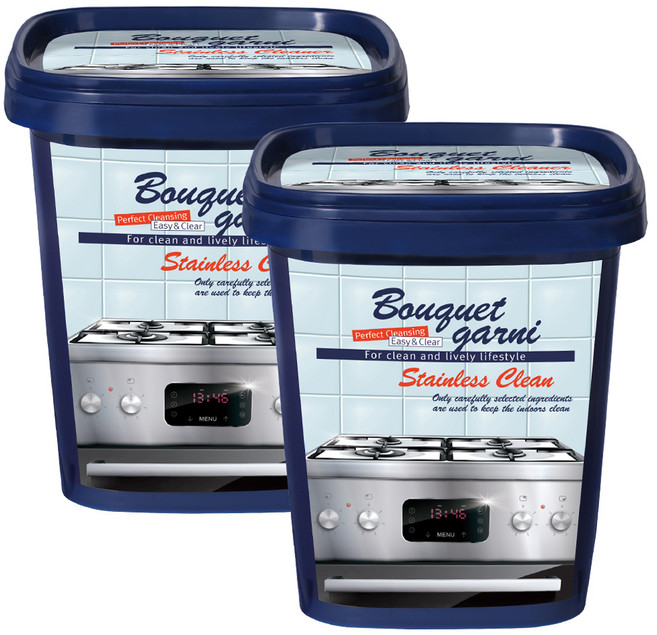 부케가르니 스테인리스 찌든때 지우개 클리너, 500g, 2개