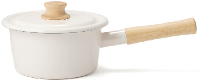 후지호로 코튼 시리즈 편수냄비, 16 x 12.5 cm, 코튼아이보리, 1개