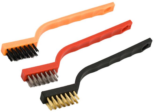 크린메이트 나일론 철 스텐 와이어 브러쉬 3종 세트, 혼합색상, 1세트