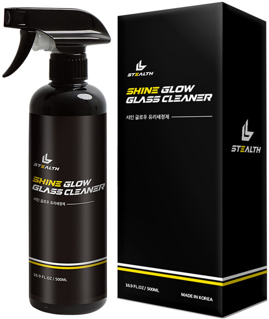 스텔스 샤인 글로우 유리 세정제, 500ml, 1개