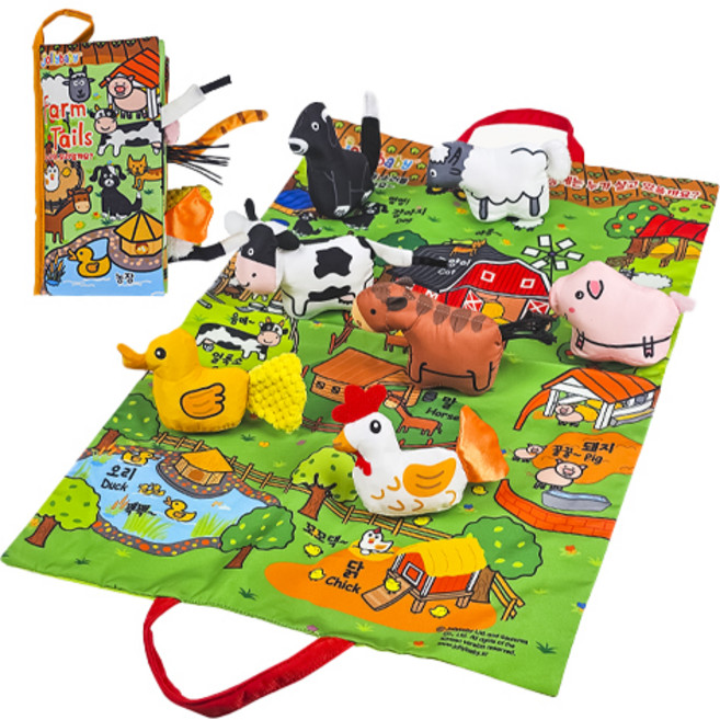 Jollybaby 한글버전 플레이세트 촉감발달완구, 농장, 1개