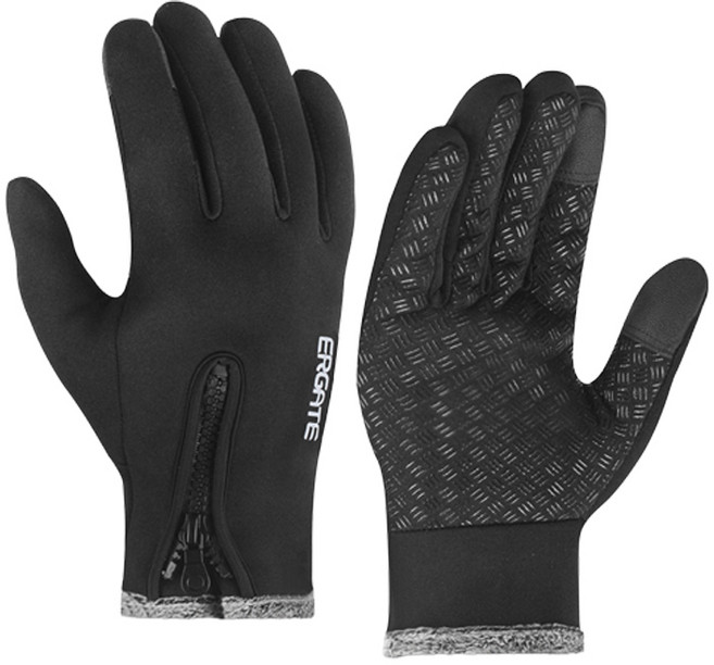 얼게이트 아웃도어 스마트 방한 장갑 양손 세트, 블랙, 1세트